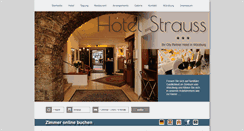 Desktop Screenshot of hotel-strauss.de