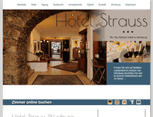 Tablet Screenshot of hotel-strauss.de